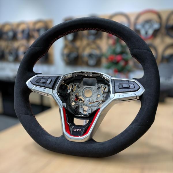 VW Golf 8 GTI R-Line Tiguan Touareg Arteon Passat Lenkrad neu beziehen